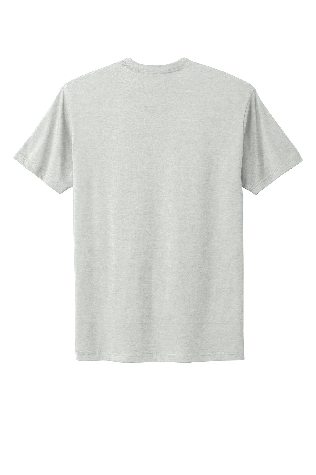 Rear View of Oatmeal Next Level Apparel Adult Cotton Tee. NL3600
