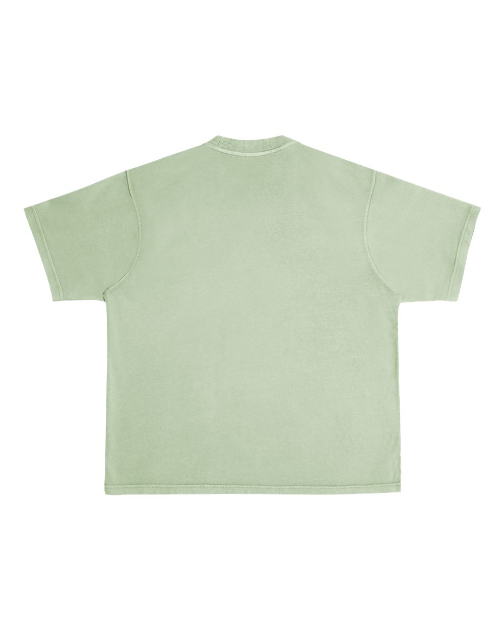 Rear View of Oil Green Urban Heavyweight T-Shirt - LS16005