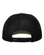 Rear View of Olive/ Black Tilikum Cap - 835