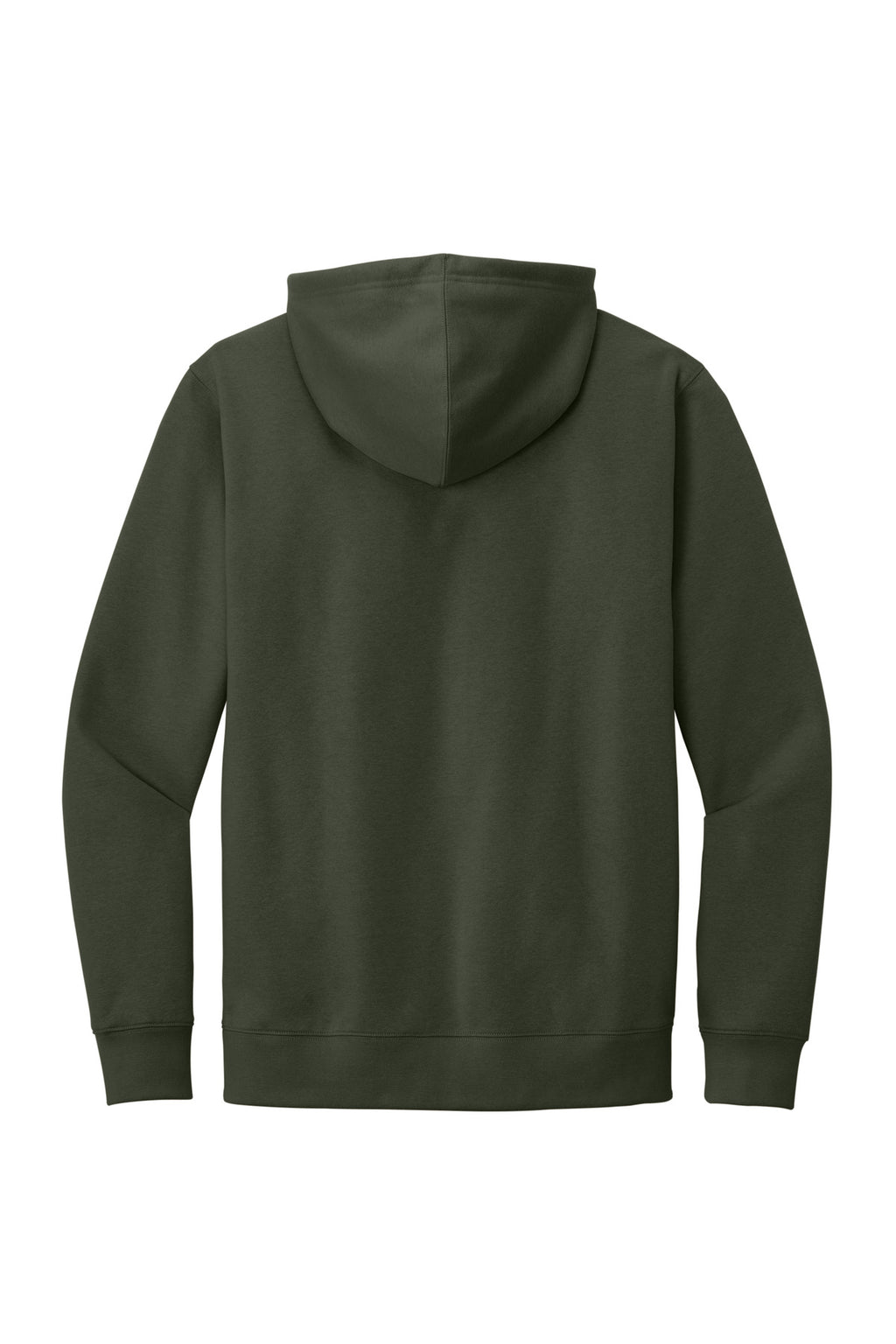 Rear View of Olive District V.I.T. Fleece Hoodie DT6100