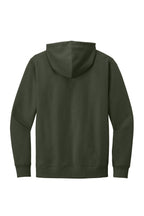 Rear View of Olive District V.I.T. Fleece Hoodie DT6100