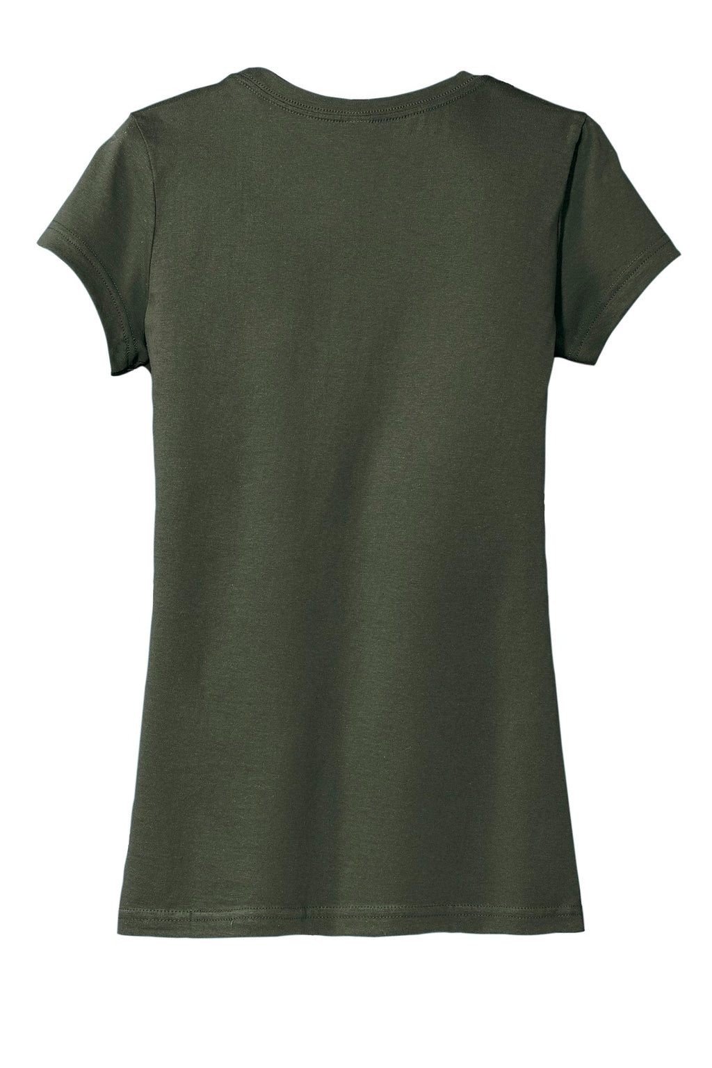 Rear View of Olive District Women's Fitted Very Important Tee . DT6001