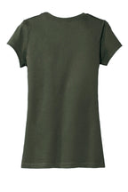 Rear View of Olive District Women's Fitted Very Important Tee . DT6001