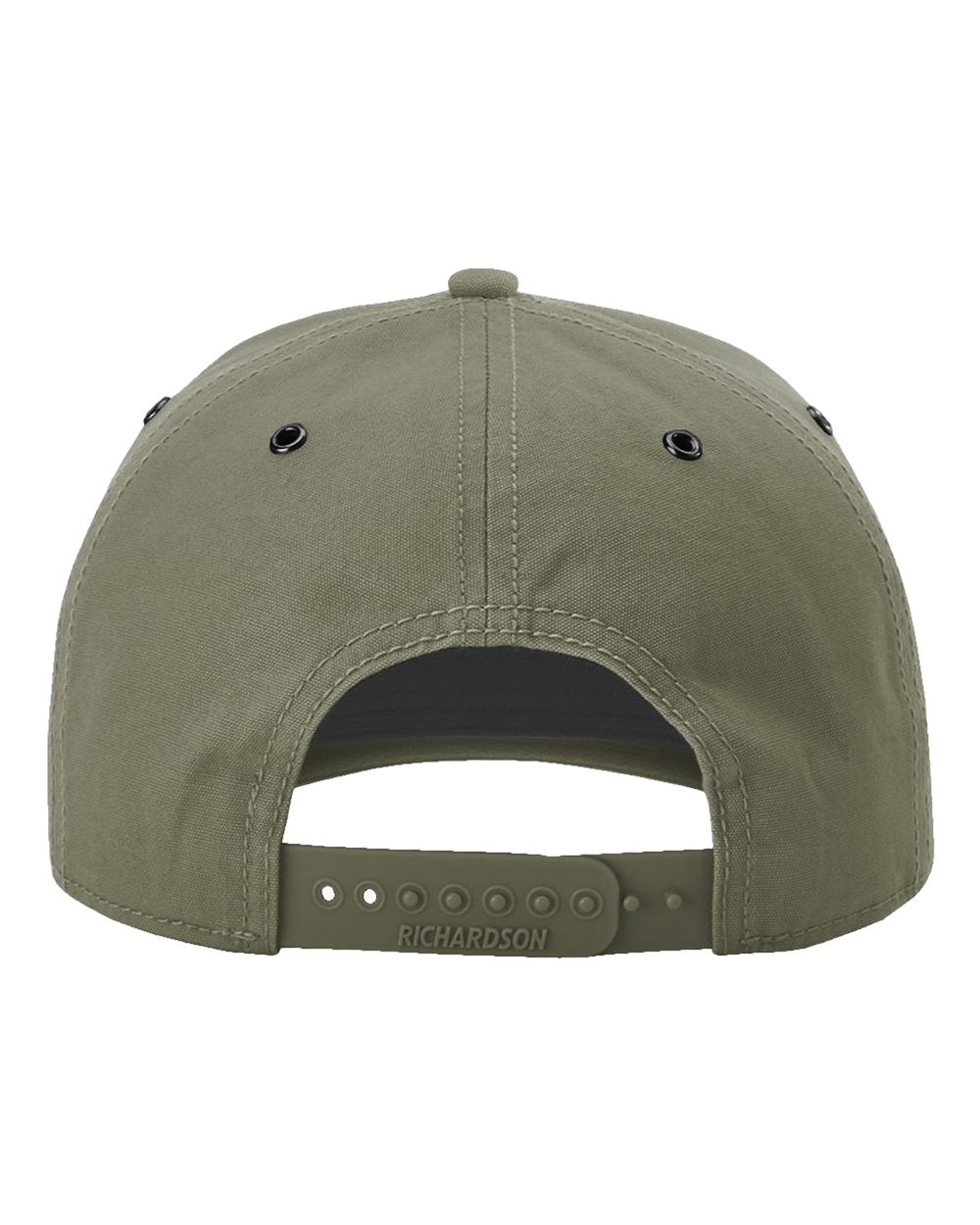 Rear View of Olive Green Burnside Cap - 336