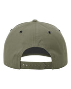 Rear View of Olive Green Burnside Cap - 336