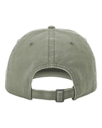 Rear View of Olive Green Odell Cap - 324RE