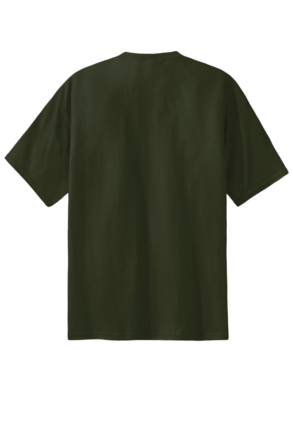 Rear View of Olive Port & Co Essential Tee. PC61