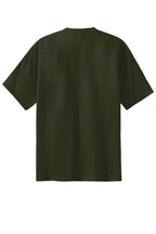 Rear View of Olive Port & Co Essential Tee. PC61