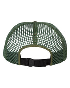 Rear View of Olive Rogue Wide Set Mesh Cap - 935