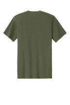 Rear View of OlvDrabGn Port & Co Easy Cotton Tee PC43