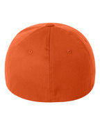 Rear View of Orange Cotton Blend Cap - 6277