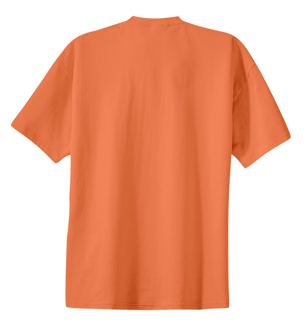 Rear View of Orange Sherbet Port & Co Essential Tee. PC61