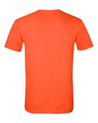 Rear View of Orange Softstyle® T-Shirt - 64000