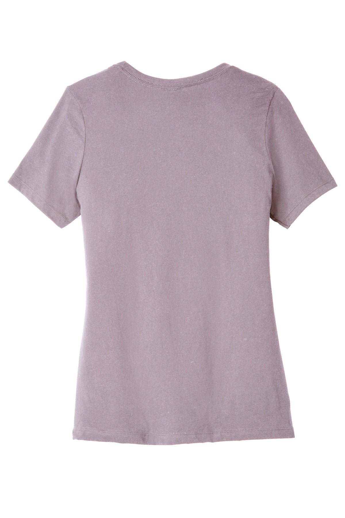 Rear View of Orchid BELLA+CANVAS Women's Relaxed Jersey Short Sleeve Tee. BC6400