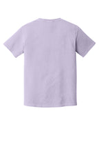 Rear View of Orchid COMFORT COLORS Heavyweight Ring Spun Tee. 1717