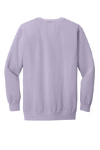 Rear View of Orchid COMFORT COLORS Ring Spun Crewneck Sweatshirt. 1566