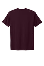Rear View of Oxblood Next Level Apparel Adult Cotton Tee. NL3600