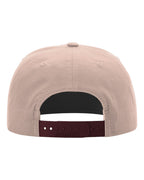 Rear View of Pale Peach/ Maroon Umpqua Snapback Cap - 256