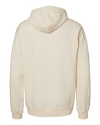 Rear View of Parchment Garment-Dyed Hooded Sweatshirt - GDH450