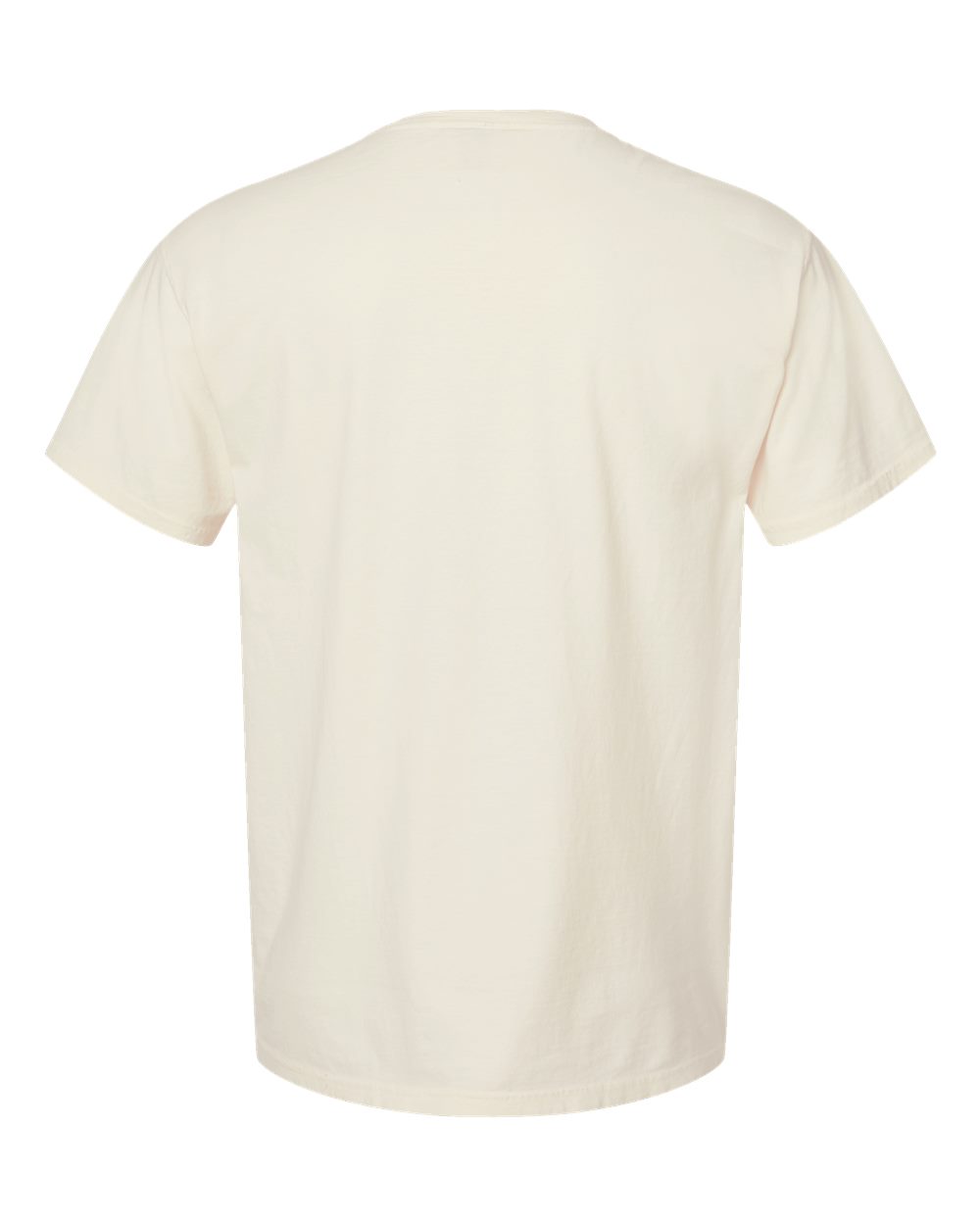 Rear View of Parchment Garment-Dyed T-Shirt - GDH100