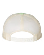 Rear View of Patina Green/ Birch Low Pro Trucker Cap - 115