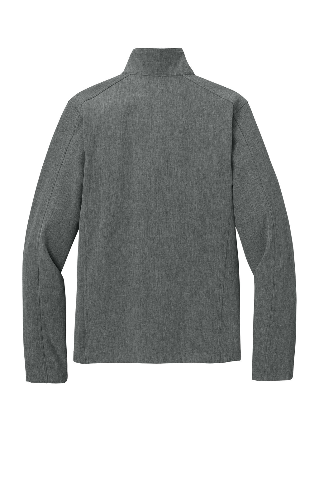 Rear View of Pearl Grey Hth Port Authority Core Soft Shell Jacket. J317