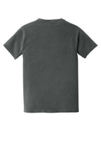Rear View of Pepper COMFORT COLORS Heavyweight Ring Spun Pocket Tee. 6030