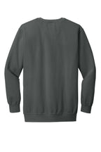 Rear View of Pepper COMFORT COLORS Ring Spun Crewneck Sweatshirt. 1566