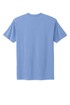 Rear View of PeriBlue Next Level Apparel Adult Cotton Tee. NL3600