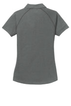 Rear View of Petrol Grey OGIO Women's Onyx Polo. LOG126