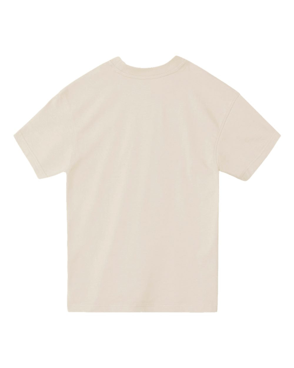 Rear View of Pigment French Oak Urban Heavyweight T-Shirt - LS16005