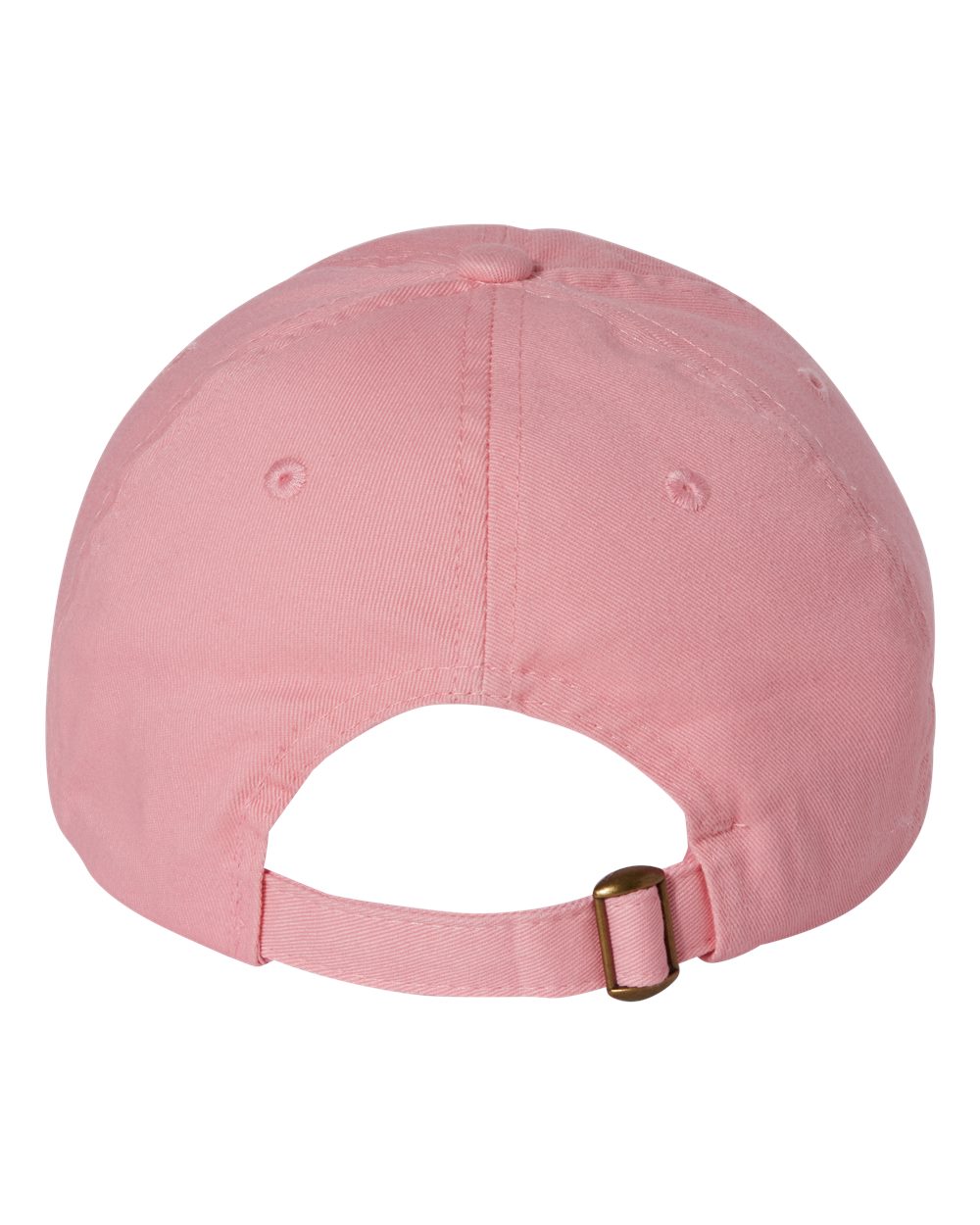 Rear View of Pink Bio-Washed Classic Dad Hat - VC300A