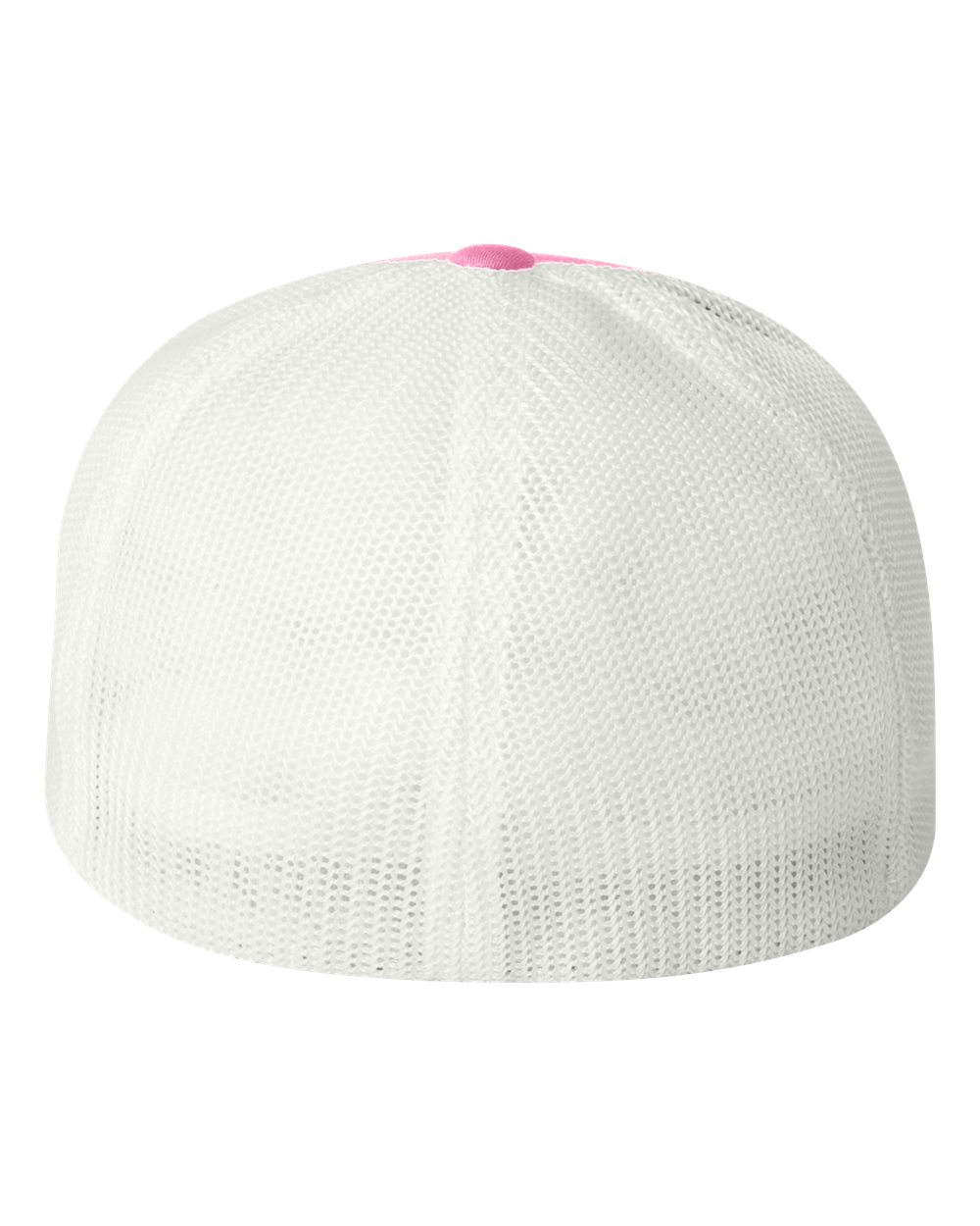 Rear View of Pink/ White Trucker Cap - 6511