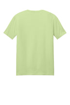 Rear View of Pistachio Gildan Softstyle T-Shirt. 64000