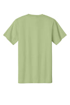Rear View of Pistachio Port & Co Essential Tee. PC61