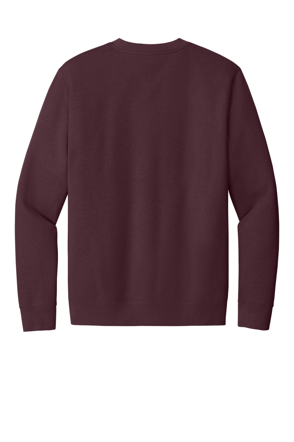 Rear View of Plum District V.I.T. Fleece Crew DT6104
