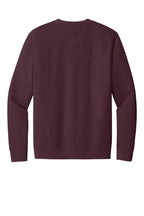 Rear View of Plum District V.I.T. Fleece Crew DT6104