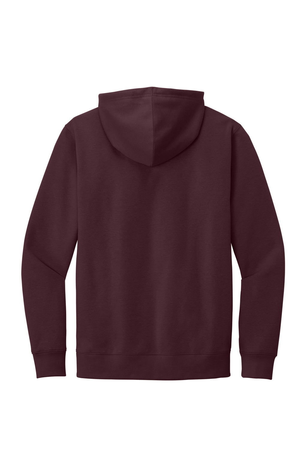 Rear View of Plum District V.I.T. Fleece Hoodie DT6100