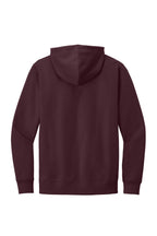 Rear View of Plum District V.I.T. Fleece Hoodie DT6100