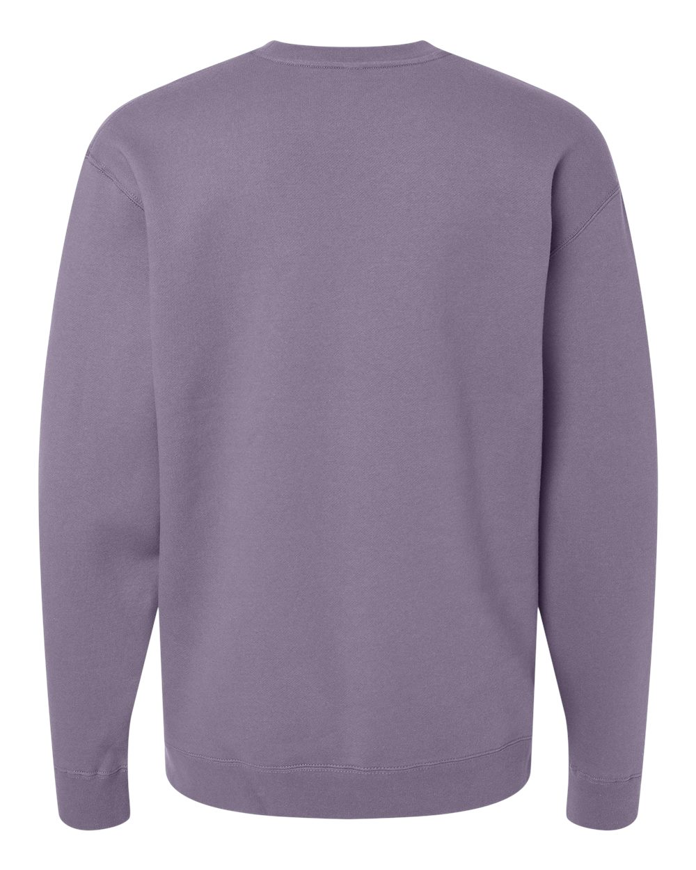 Rear View of Plum Heavyweight Crewneck Sweatshirt - IND3000