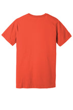 Rear View of Poppy BELLA+CANVAS Unisex Jersey Short Sleeve Tee. BC3001