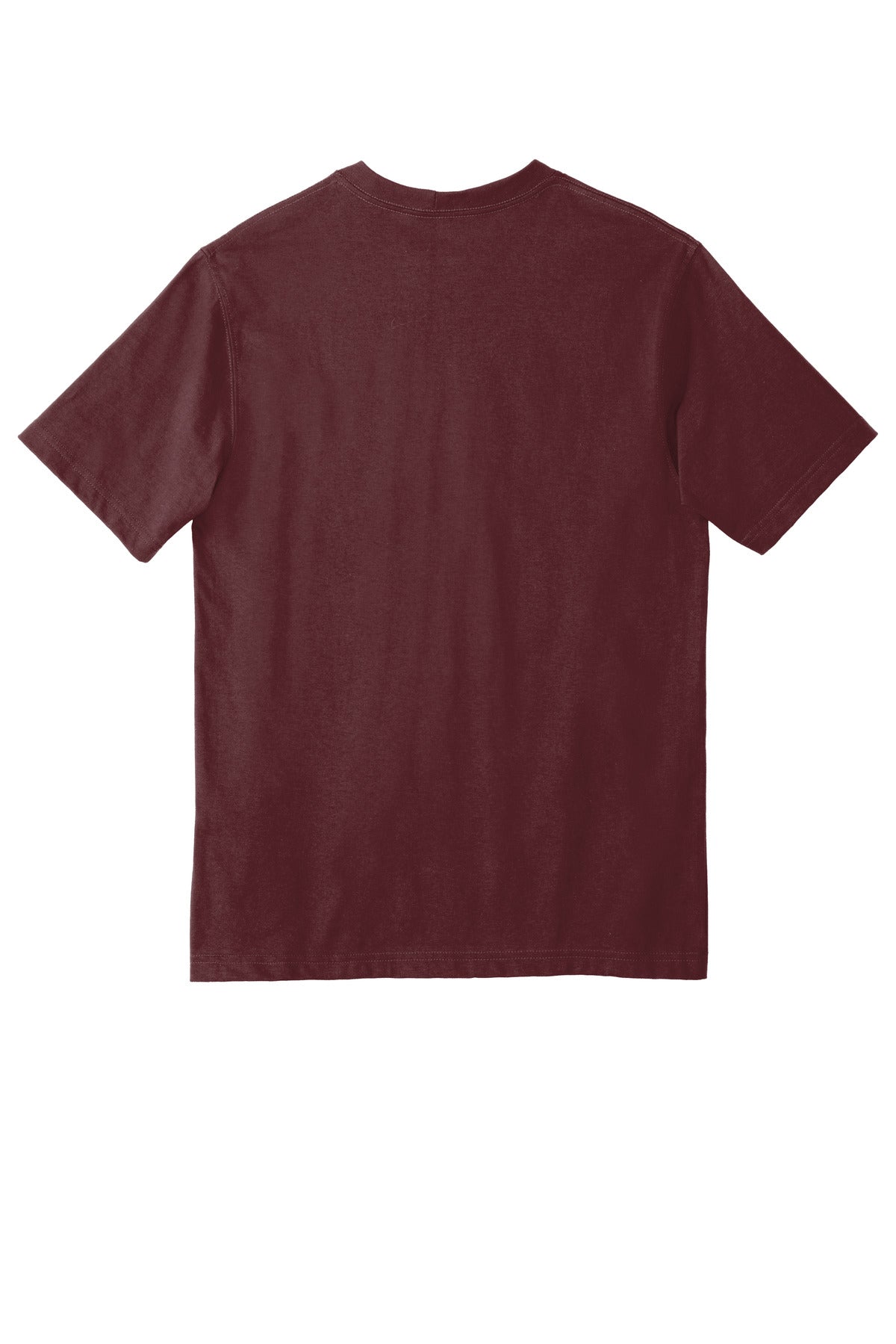 Rear View of Port Carhartt Workwear Pocket Short Sleeve T-Shirt. CTK87