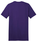 Rear View of Purple District The Concert Tee DT5000
