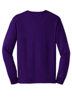Rear View of Purple Gildan - Ultra Cotton 100% US Cotton Long Sleeve T-Shirt. G2400