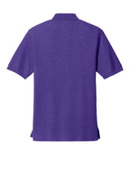 Rear View of Purple Port Authority Silk Touch Polo K500