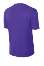 Rear View of Purple Sport-Tek PosiCharge Competitor Tee. ST350