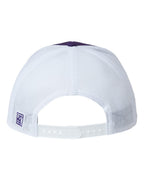 Rear View of Purple/ White Everyday Trucker Cap - GB452E