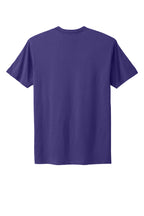 Rear View of PurpleRush Next Level Apparel Adult Cotton Tee. NL3600