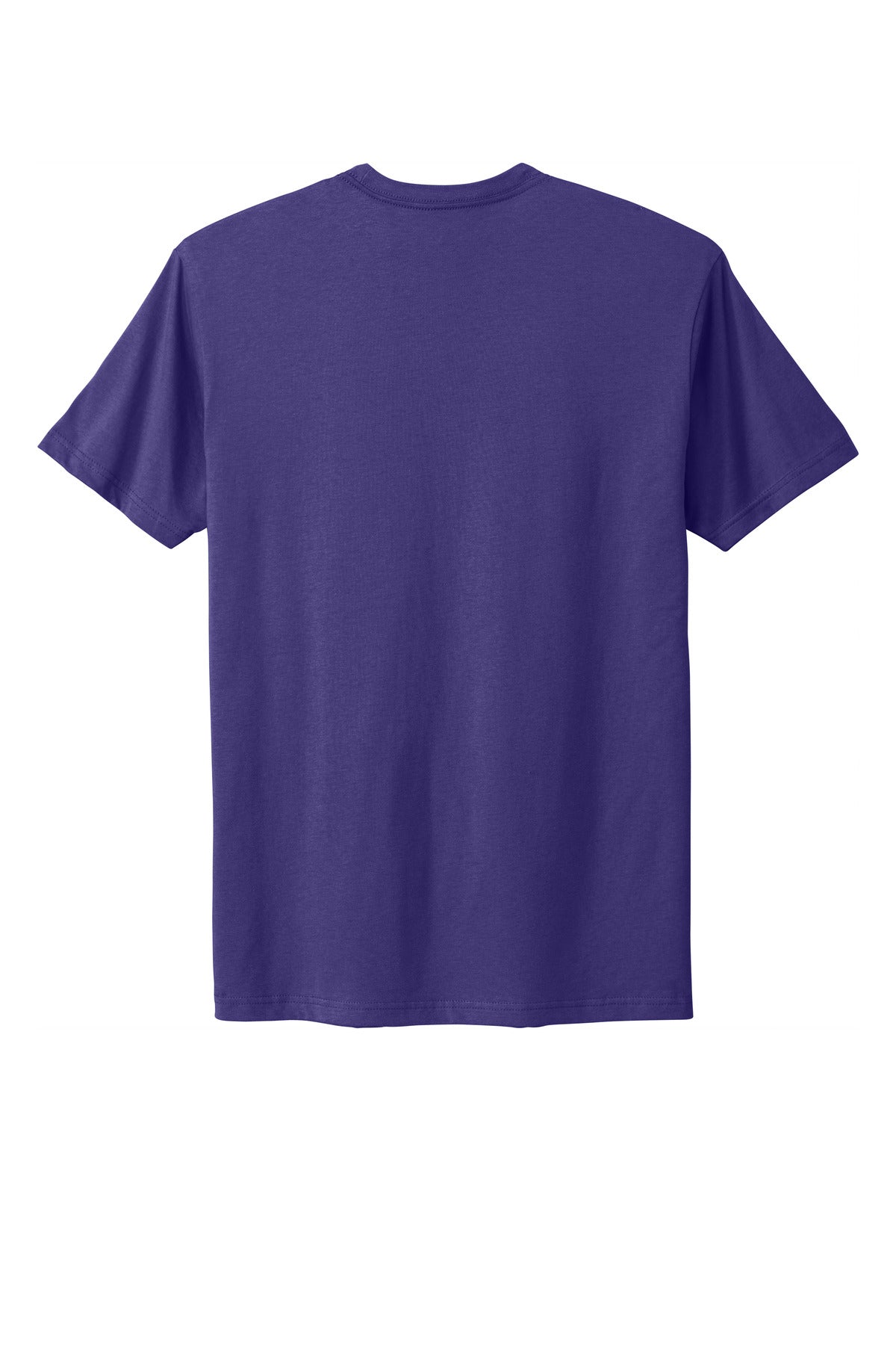 Rear View of PurpleRush Next Level Apparel Adult Cotton Tee. NL3600