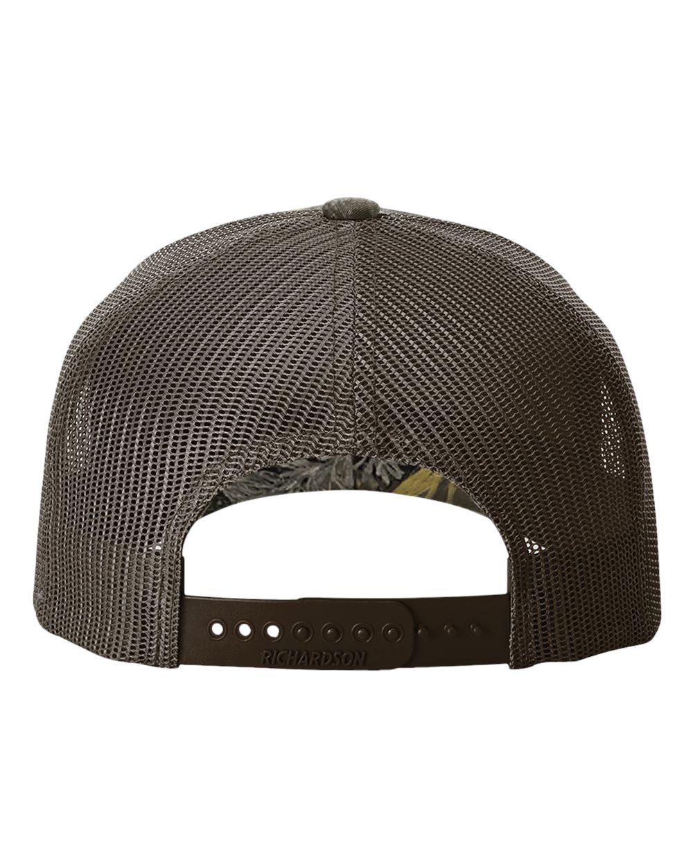 Rear View of Realtree Max-1/ Brown Five-Panel Printed Trucker Cap - 112PFP